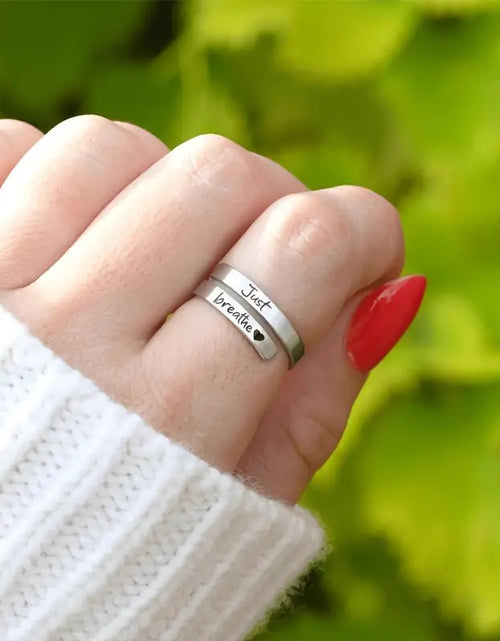 Load image into Gallery viewer, Silver Spiral Heart Ring
