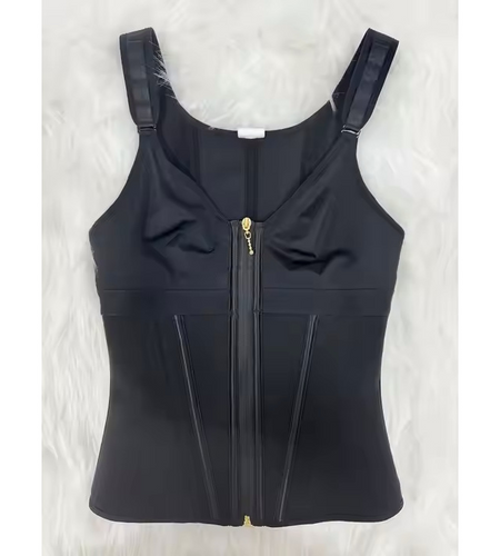 Mesh Waist Slimming Three-Breasted Shapewear Corset