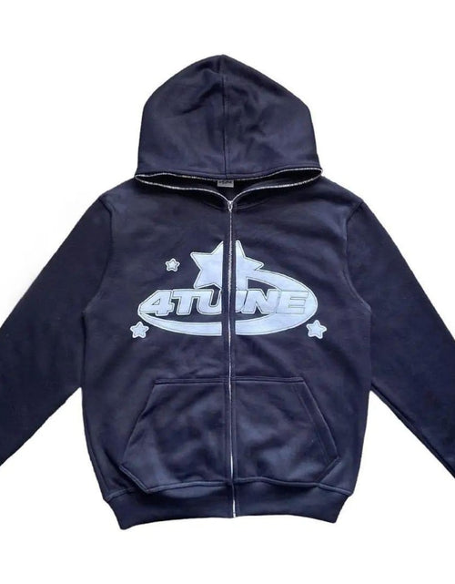 Load image into Gallery viewer, Star Printed Zip Up Hoodies
