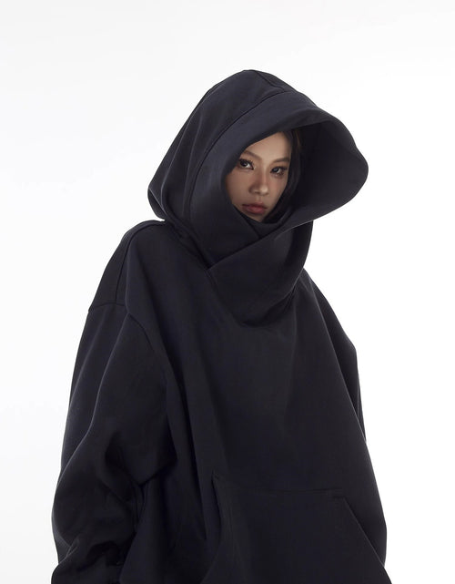 Load image into Gallery viewer, Loose High Collar Fleece Lined Hoodie
