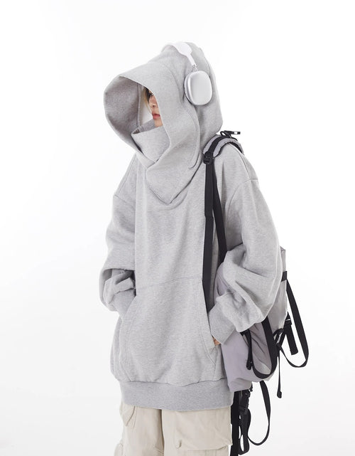 Load image into Gallery viewer, Loose High Collar Fleece Lined Hoodie
