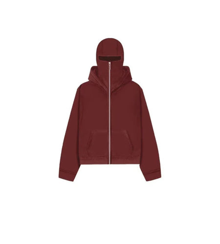 Men's Hooded Zip-Up Baseball Jacket