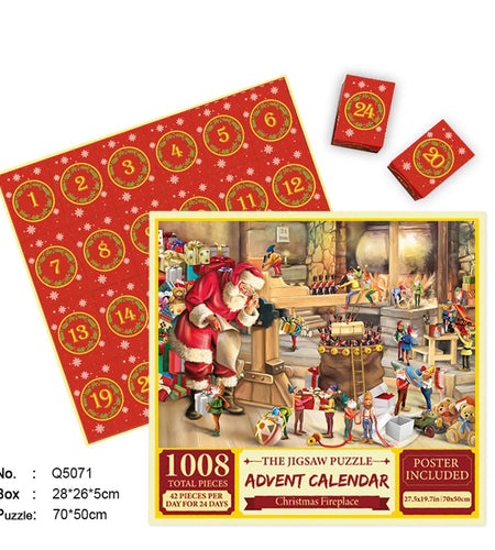 Merry Jigsaw Advent Calendar Puzzle