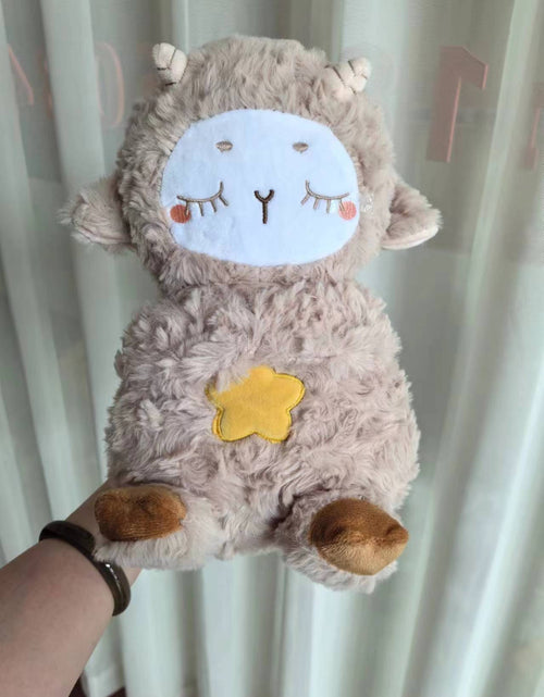 Load image into Gallery viewer, Sound Machine ease 'n Snuggle Otter Portable Plush Baby Toy with Sensory Details Music Lights &amp; Rhythmic Breathing Motion
